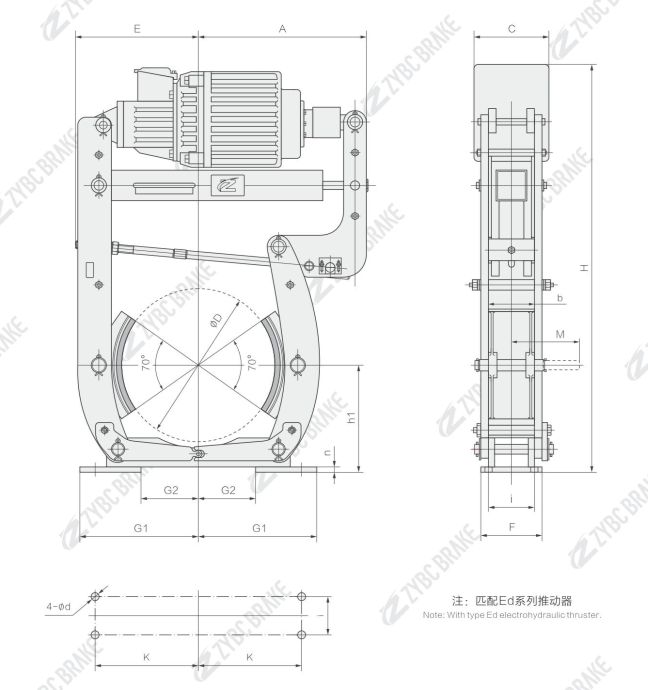 OUTLINE AND INSTALLATION DIMENSION